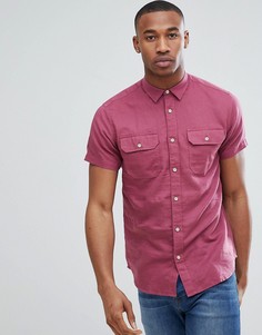Рубашка с короткими рукавами и двумя карманами Jack &amp; Jones Premium - Розовый