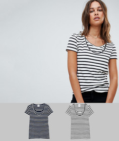 Набор из 2 футболок в полоску для кормящих мам Mamalicious - Мульти Mama.Licious