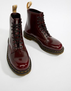 Красные ботинки с 8 парами люверсов Dr.Martens 1460 - Красный