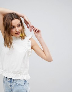 Блузка с оборками Vero Moda - Белый