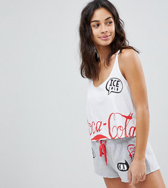 Пижамный комплект с майкой и шортами ASOS PETITE Coca Cola - Мульти