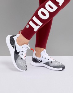 Белые кроссовки с красной отделкой Nike Training Free Tr 8 - Белый