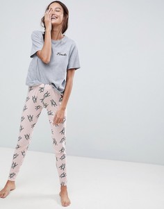 Пижама с футболкой и леггинсами ASOS - Мульти