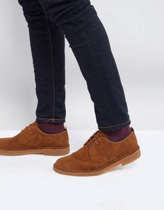 Замшевые туфли Clarks Originals Desert London - Коричневый