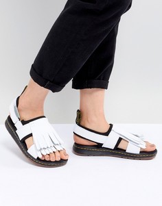 Кожаные сандалии с кисточками Dr Martens Rosalind - Белый