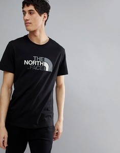 Черная футболка с принтом The North Face Easy - Черный
