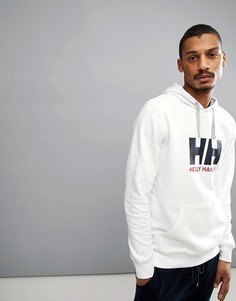 Худи белого цвета с логотипом Helly Hansen - Белый