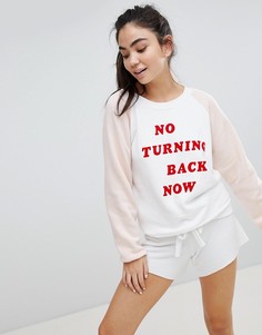 Свитшот в стиле колор блок Wildfox No Turning Back Now - Белый