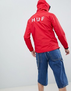 Красная куртка с принтом на спине HUF - Красный