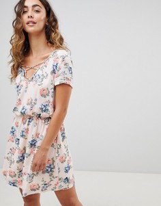 Платье мини с цветочным принтом Pepe Jeans Deborah - Белый