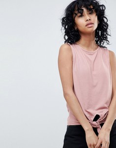 Майка с завязкой Pieces - Розовый