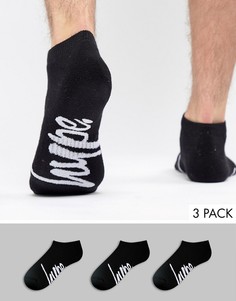 3 пары черных носков Hype - Черный