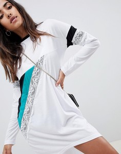 Платье-футболка колор блок ASOS DESIGN - Мульти