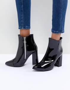 Виниловые ботинки Sisley - Черный