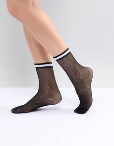 Вязаные носки в спортивном стиле Sisley - Черный