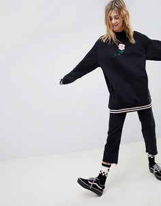 Свитшот с круглым вырезом Vans X Lazy Oaf - Черный