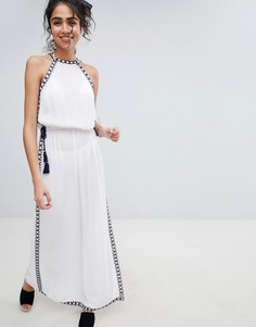 Пляжное платье макси с халтером New Look - Белый
