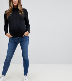 Джинсы скинни с поясом ASOS MATERNITY PETITE - Синий