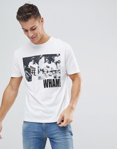 Свободная футболка с принтом Wham! ASOS DESIGN - Черный