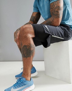 Черные шорты 2 в 1 Nike Running Flex Distance 7 Inch 892905-010 - Черный