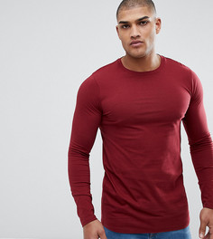 Длинный красный лонгслив ASOS TALL - Красный