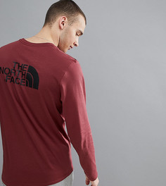 Бордовый лонгслив с логотипом на спине The North Face эксклюзивно для ASOS - Красный