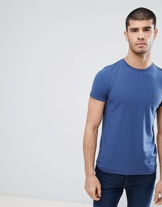 Темно-синяя эластичная футболка Tommy Hilfiger - Синий