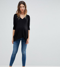 Джинсы скинни с посадкой над животом ASOS MATERNITY TALL RIDLEY - Синий