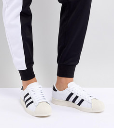 Черно-белые кроссовки adidas Originals Superstar Og - Белый