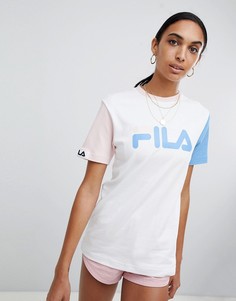 Oversize-футболка в стиле колор блок Fila - Мульти