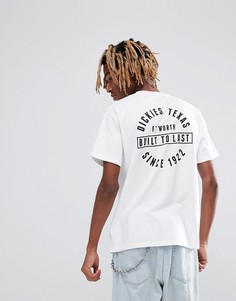 Белая футболка с принтом на спине Dickies Humble - Белый