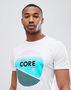Футболка с принтом Jack &amp; Jones Core - Белый