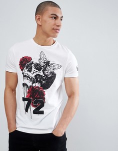Футболка с черепами Brave Soul - Белый