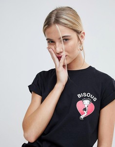Футболка с принтом Betty Boop ASOS DESIGN - Черный