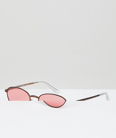 Розовые круглые солнцезащитные очки Vogue Eyewear by Gigi Hadid - Розовый