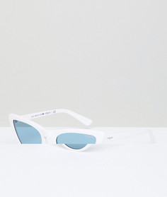 Белые солнцезащитные очки кошачий глаз Vogue Eyewear by Gigi Hadid - Белый