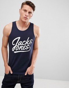 Майка с логотипом Jack &amp; Jones - Темно-синий