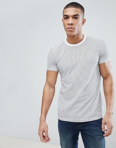 Белая футболка в полоску Esprit Organic - Белый