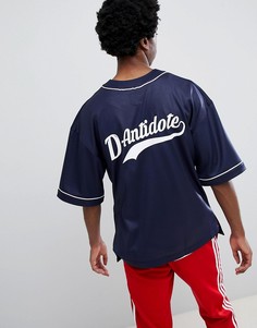 Бейсбольная оверсайз-футболка с логотипом D-Antidote - Черный
