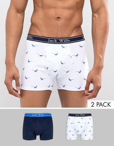 Набор боксеров-брифов с принтом Jack Wills - Синий