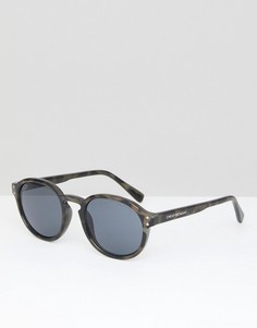 Круглые солнцезащитные очки с камуфляжным принтом Cheap Monday Cytric - Черный