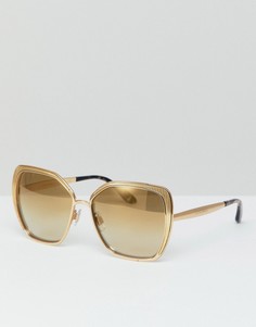 Квадратные солнцезащитные очки Dolce &amp; Gabbana - Золотой