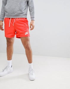 Красные тканые шорты Nike 832230-816 - Красный