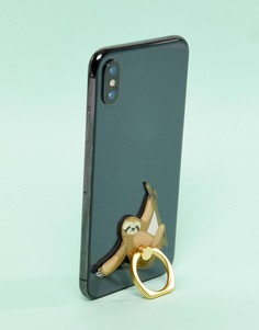 Подставка для телефона с кольцом и ленивцем Typo - Мульти