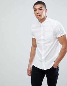 Белая оксфордская рубашка скинни Burton Menswear - Белый