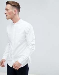 Белая оксфордская рубашка с воротником на пуговицах New Look - Белый