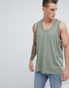 Зеленая oversize-майка ASOS DESIGN - Зеленый