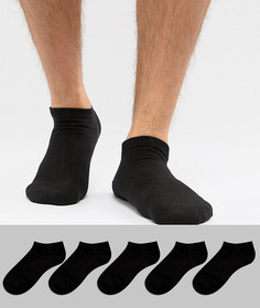Набор из 5 пар спортивных носков Jack &amp; Jones - Черный