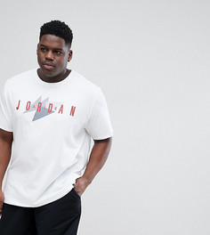 Белая футболка с логотипом в стиле ретро Nike Jordan PLUS 908007-100 - Белый