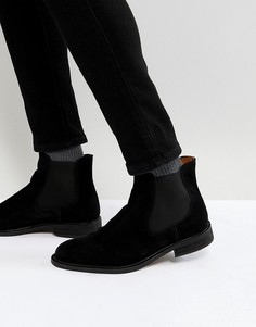Замшевые ботинки челси Selected Homme - Черный